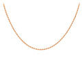 9K Rose Gold 1.5mm Rope Chain 16"