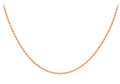 9K Rose Gold 1.5mm Rope Chain 20"
