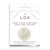 Silver Lox Safety Backs