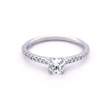 Platinum Round Brilliant Cut 0.53ct Diamond Ring