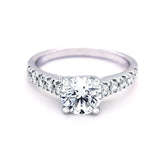 18K White Gold Round Brilliant Cut 1.29ct Diamond Ring