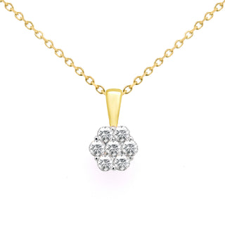 9ct Yellow Gold CZ Necklace