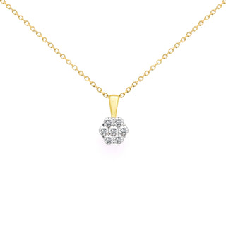 9ct Yellow Gold CZ Necklace