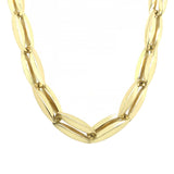 9K Yellow Gold Fancy Link Chain 20"